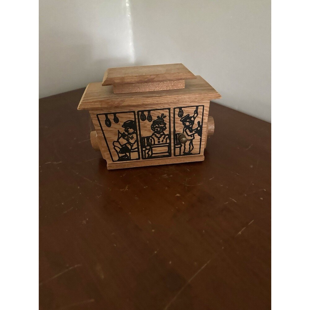 VTG Musical Wooden Trolley I Left My Heart In San Francisco